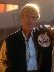 The Natural Roy Hobbs Black Bomber Jacket