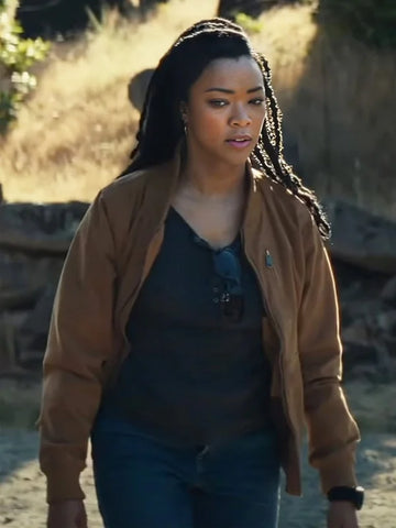 Sonequa Martin-Green My Dead Friend Zoe 2025 Brown Jacket
