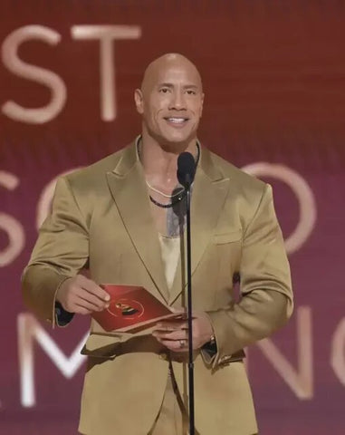 Grammy 2023 Dwayne Johnson Golden Suit