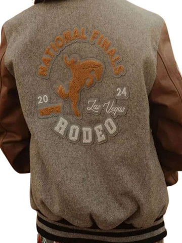 NFR Rodeo Las Vegas 2024 Varsity Bomber Jacket