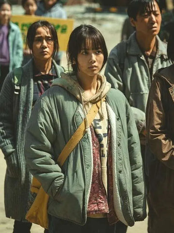 Roh Jeong-eui Badland Hunters 2024 Green Jacket