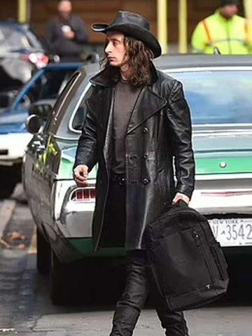 Rory Culkin 5lbs of Pressure Leather Coat