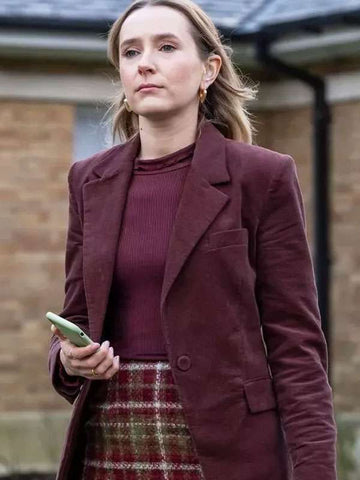Code Of Silence Rose Ayling-Ellis Maroon Blazer