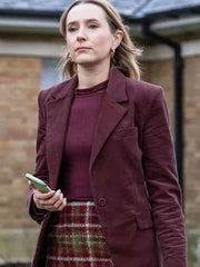 Code Of Silence Rose Ayling-Ellis Maroon Blazer