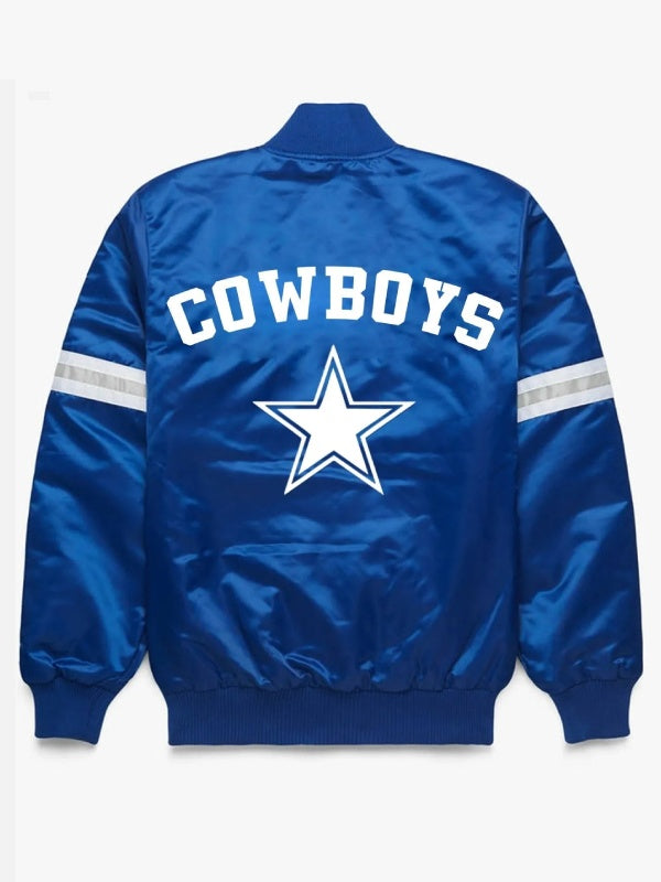 Dallas Cowboys Blue Satin Jacket