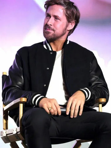 Ryan Gosling Movie Event Black Bomber Jacket