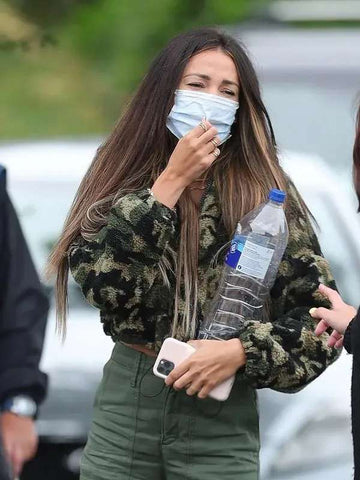Michelle Keegan Brassic S04 Green Wool Jacket