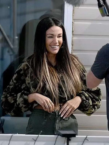 Michelle Keegan Brassic S04 Green Wool Jacket