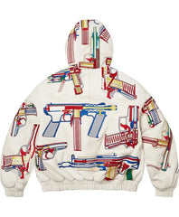 Supreme SS26 Guns Leather Jacket