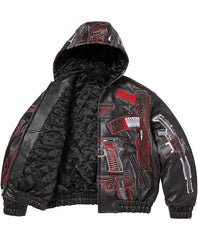 Supreme SS26 Guns Leather Jacket