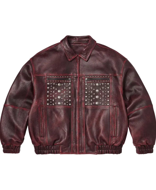 Supreme SS26 Studded Leather Jacket