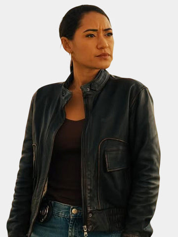 Saint-Pierre S01 Joséphine Jobert Black Leather Jacket
