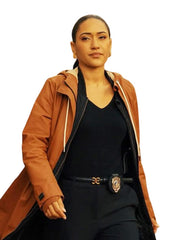 Saint-Pierre S01 Joséphine Jobert Brown Jacket