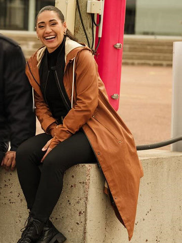 Saint-Pierre S01 Joséphine Jobert Brown Jacket