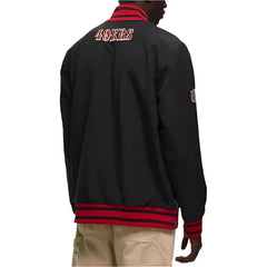 San Francisco 49ers Sideline Coach Full Zip Bomber Jacket