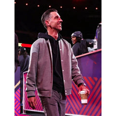 Kyle Shanahan Grey Bomber Jacket