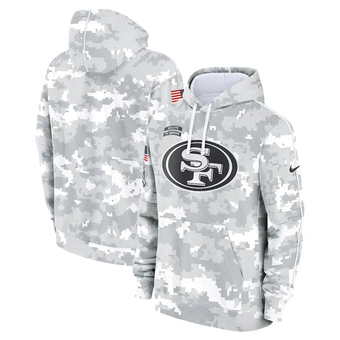San Francisco 49ers Arctic Camo 2024 Fleece Hoodie