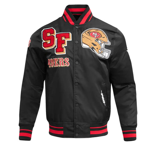 49ers San Francisco Men's Rib Satin Jacket