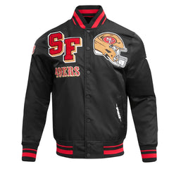 49ers San Francisco Men's Rib Satin Jacket