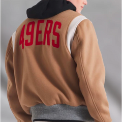 San Francisco 49ers x Todd Snyder Brown Varsity Jacket