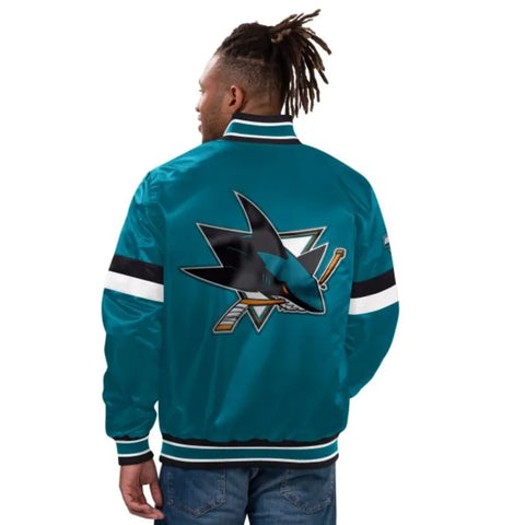 San Jose Sharks Blue Starter Jacket