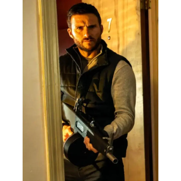 Scott Eastwood Alarum 2025 Black Vest