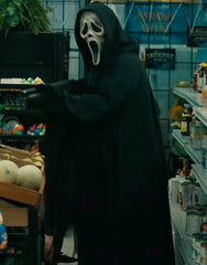 Scream 6 Ghost Black Hooded Costume