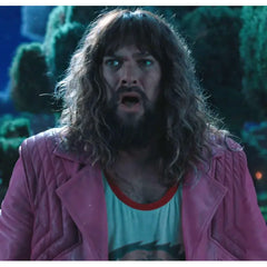 Jason Momoa Minecraft Movie Pink Leather Jacket