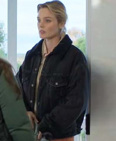 Scrublands S02 Mandy Bond Black Denim Sherpa Jacket