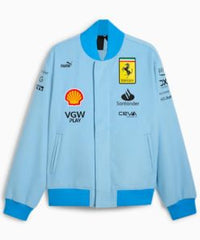 Ferrari Miami Blue Varsity Jacket