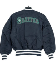 Seattle Mariners Satin Ma-1 Bomber Jacket