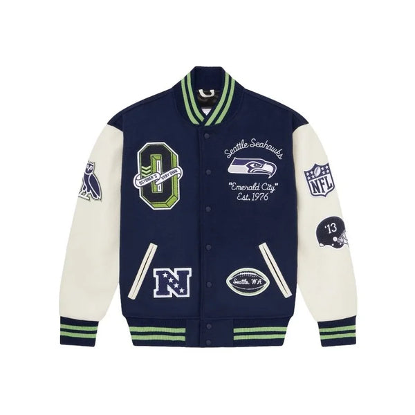 Seattle Seahawks OVO Blue Jacket