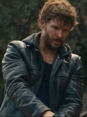 Section 8 Jake Atherton Leather Hooded Jacket