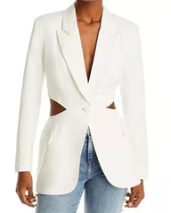 Selling The City Abigail White Cut Out Blazer