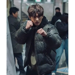 Seo In-Guk Twelve S01 Black Puffer Jacket