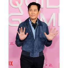 Seong Gi-hun Squid Game S02 Blue Suede Leather Jacket