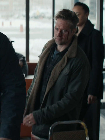 Reacher S02 David O’Donnell Shearling Jacket