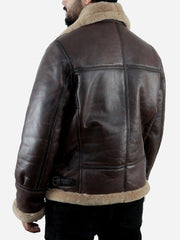 Jeffrey Brown B3 Leather Bomber Jacket