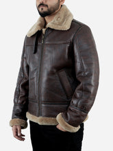 Jeffrey Brown B3 Leather Bomber Jacket