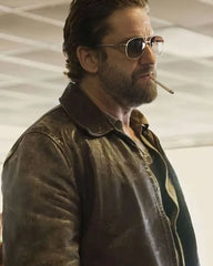 Gerard Butler Den Of Thieves 2 Pantera Brown Jacket
