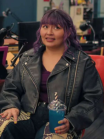 Millie North of North 2025 Black Leather Jacket