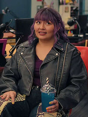 Millie North of North 2025 Black Leather Jacket