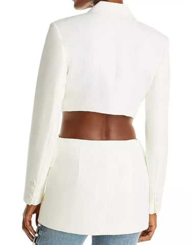 Selling The City Abigail White Cut Out Blazer