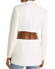 Selling The City Abigail White Cut Out Blazer