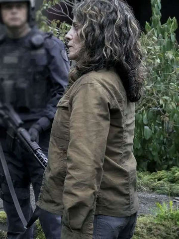 Alanna Ubach The Last of Us S02 Brown Jacket