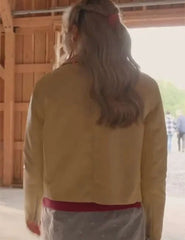Virgin River S06 Sarah Dugdale Yellow Leather Jacket