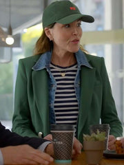 Christa Miller Shrinking S02 Green Blazer