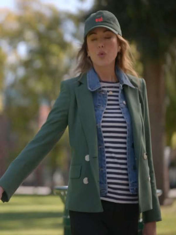 Christa Miller Shrinking S02 Green Blazer