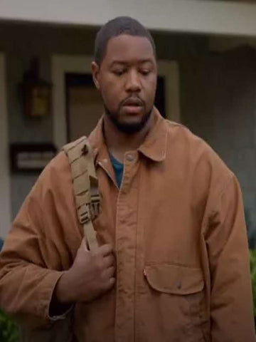 Luke Tennie Shrinking S02 Brown Cotton Jacket