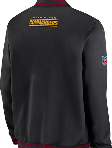 Sims Nike Washington Commanders Coaches Black Bomber Jacket